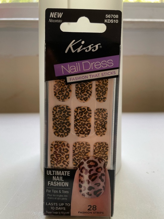 Kiss Other - Kiss Nail Dress Leopard Print Nail Strips – Stick-On Manicure (28 Pieces)